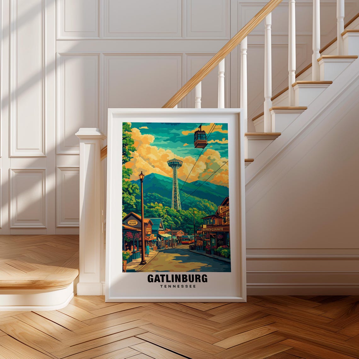 Gatlinburg Print Tennessee Poster Gatlinburg Views Gatlinburg Landmarks Gatlinburg City Tennessee Charm Gatlinburg Beauty Gatlinburg