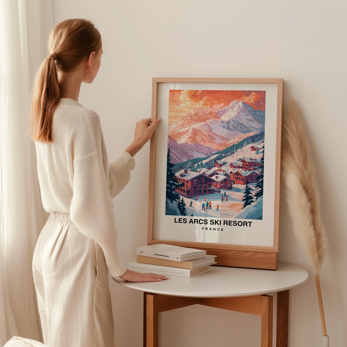Les Arcs Travel Print Les Arcs Ski Poster France Ski Poster Les Arcs Ski Resort Print French Culture Les Arcs Print - Image 2