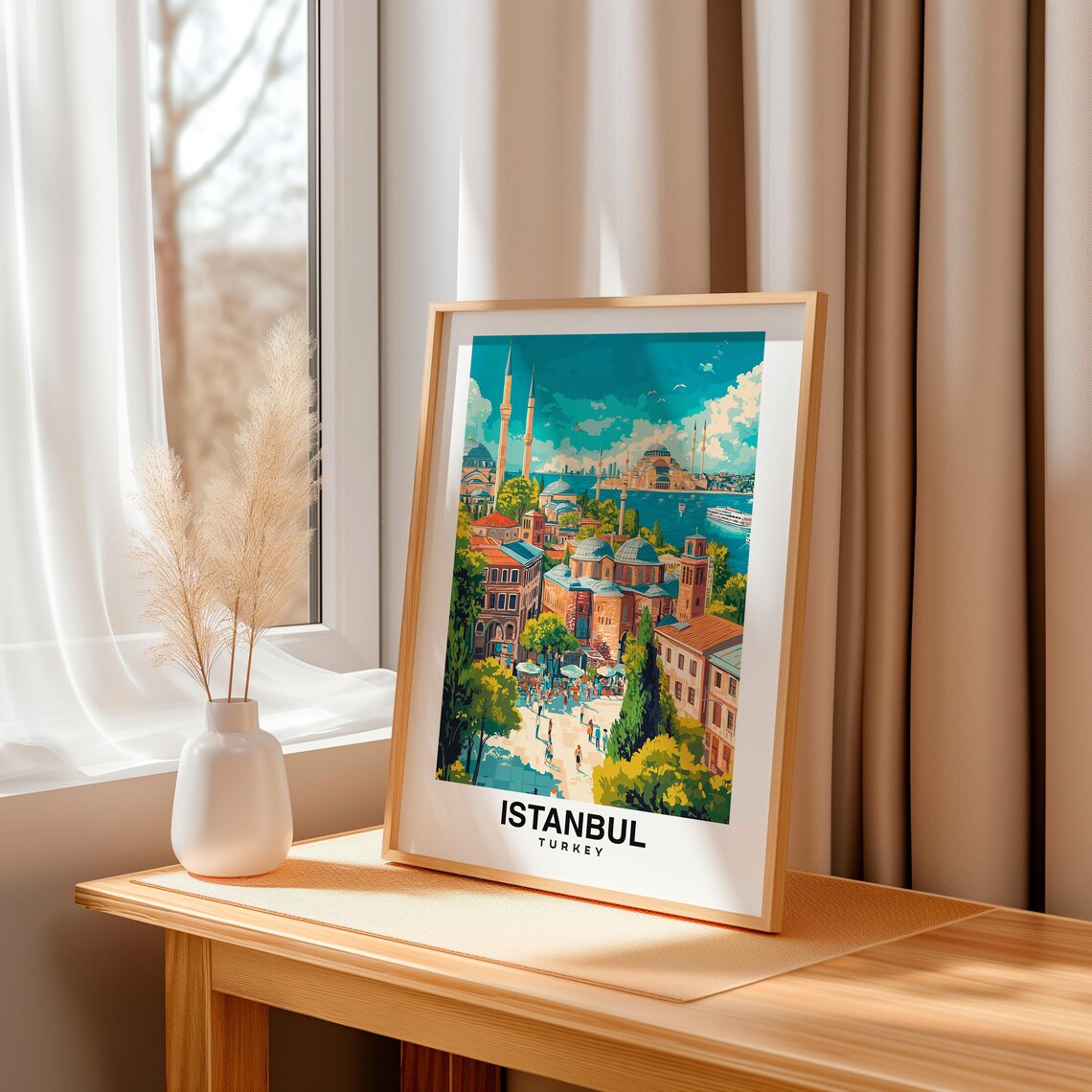 Istanbul Travel Print Turkey Travel Gift Istanbul Turkey Poster Istanbul The Grand Bazaar Gift Istanbul City Print Art - Image 3