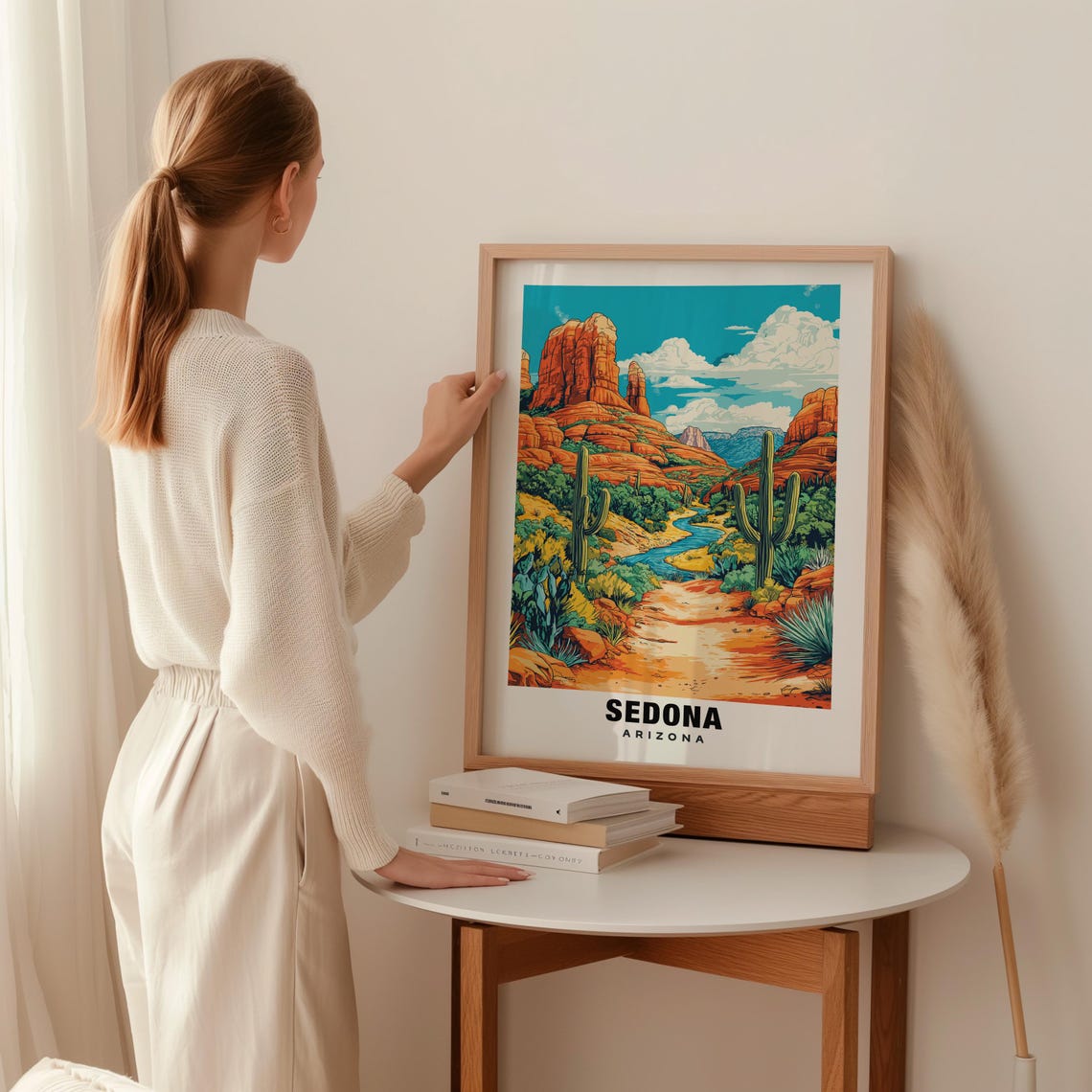 Sedona Print Arizona Poster Sedona Views Sedona Landmarks Sedona City Arizona Charm Sedona Beauty Sedona Art Sedona Heritage - Image 2