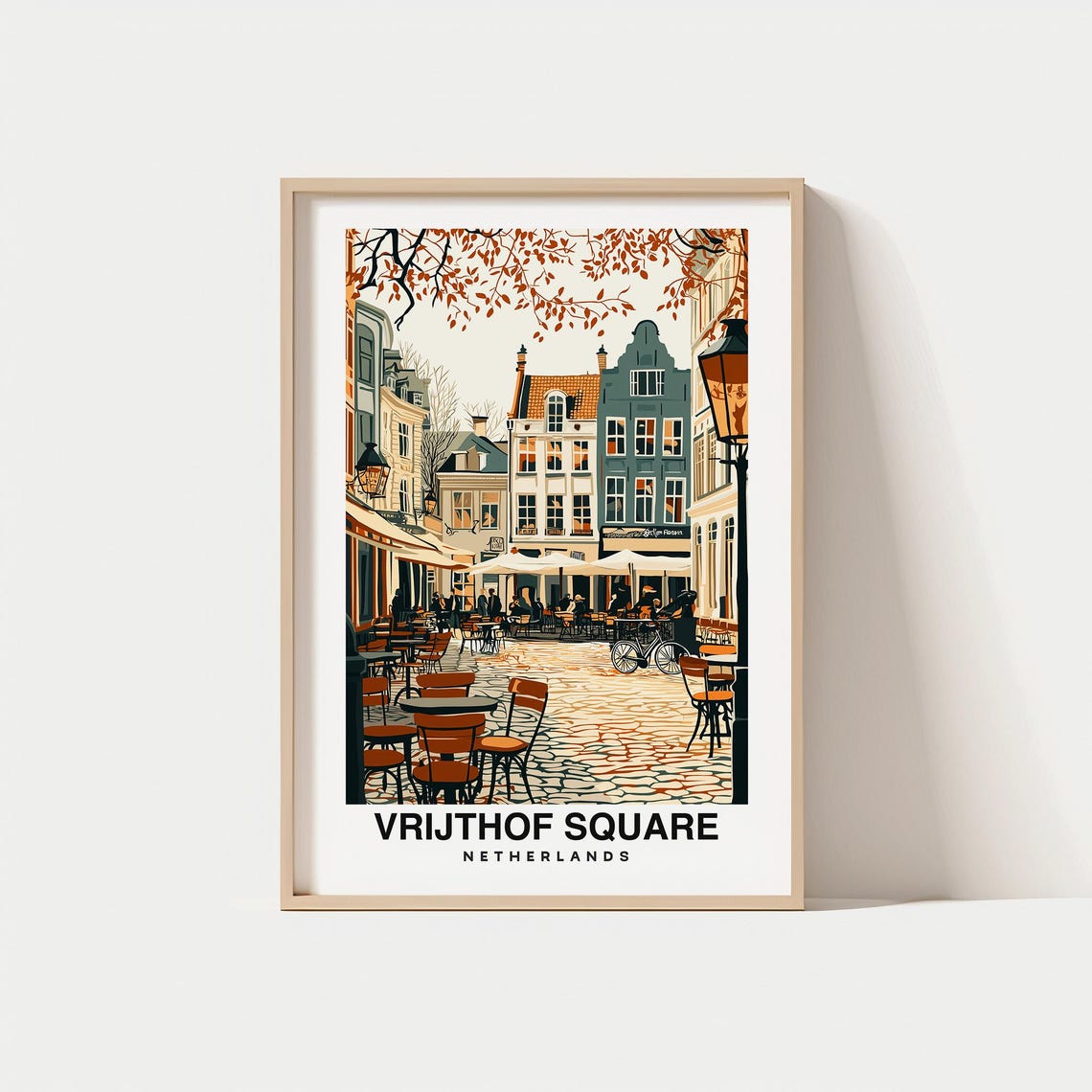 Vrijthof Square Print Netherlands Poster Vrijthof Views Vrijthof Art Dutch Charm Vrijthof Beauty Historic Landmark Scenic Landscape