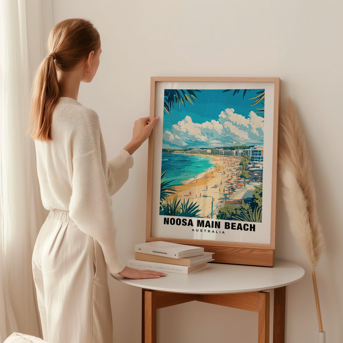 Noosa Main Beach Print Australia Poster Noosa Views Noosa Beach Noosa Town Australia Charm Noosa Beauty Noosa Heritage Noosa Art - Image 2