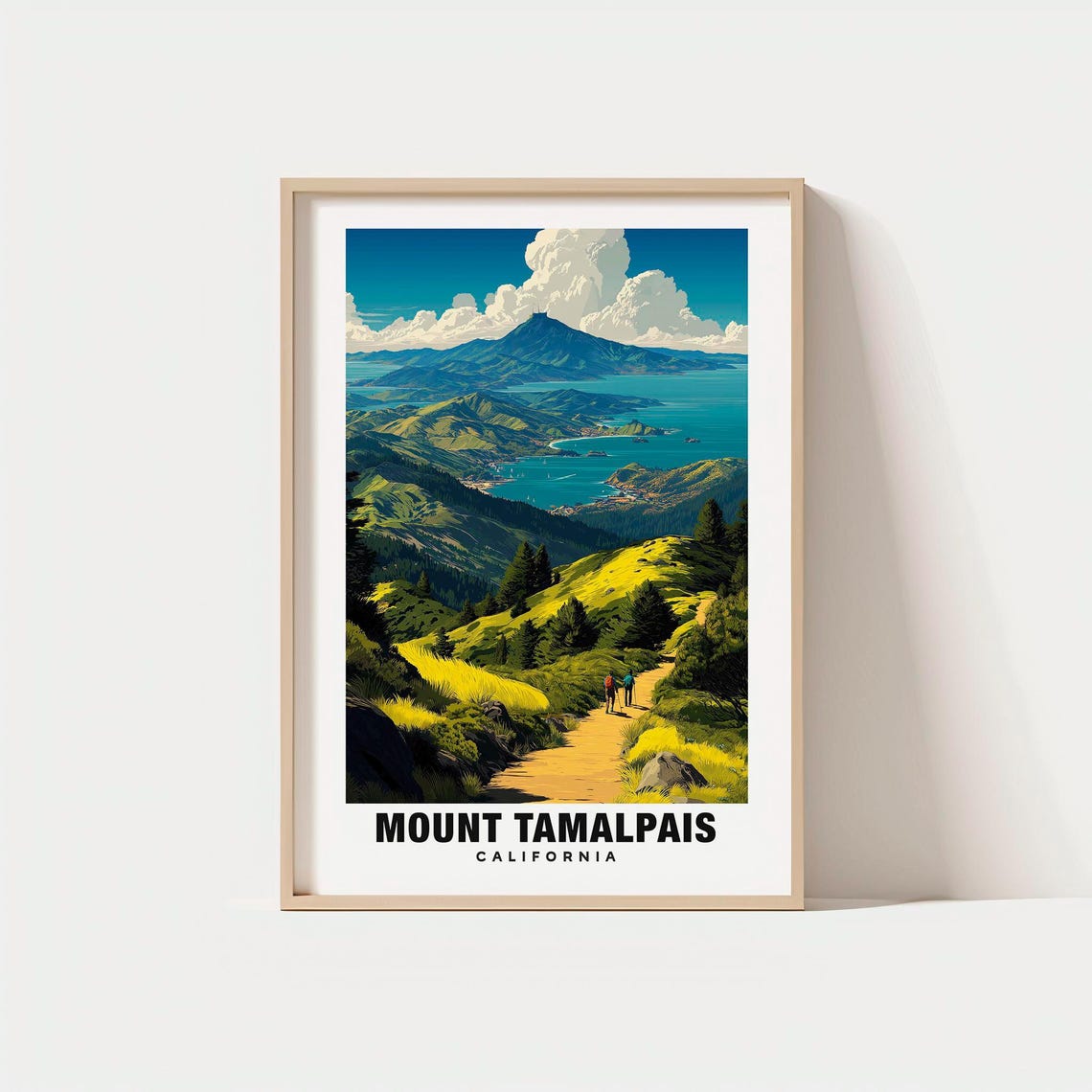 Mount Tamalpais California Hiking Trail Bay View Nature Poster
