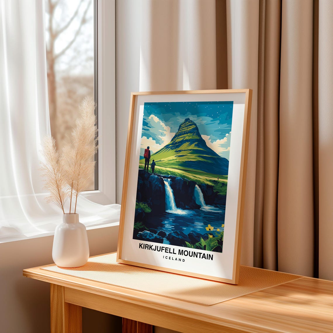 Kirkjufell Mountain Iceland Travel Print Wall Art Kirkjufell Mountain Iceland City Print Kirkjufell Mountain Iceland Travel Gift - Image 3
