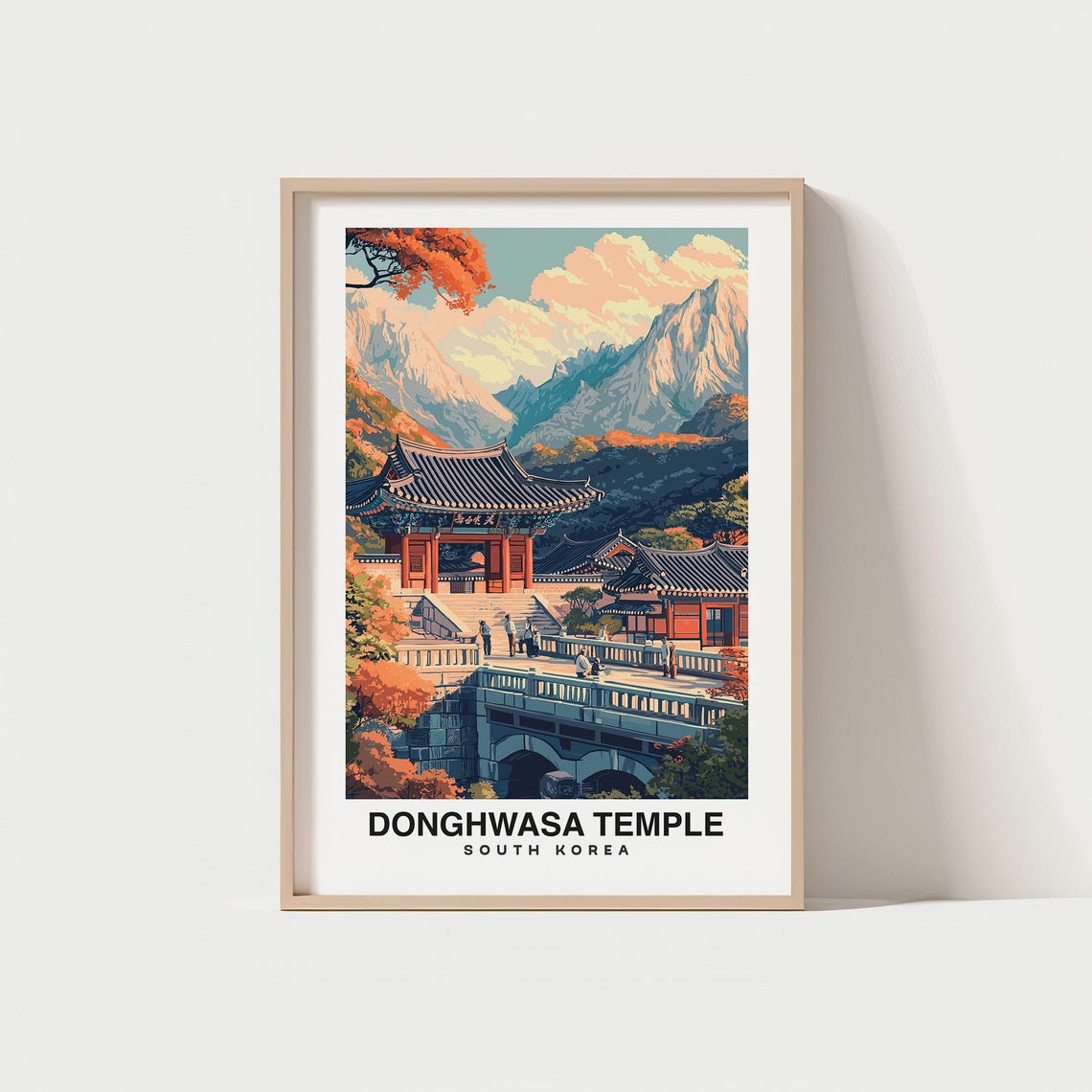 Donghwasa Temple Travel Print Wall Art Daegu South Korea City Print Donghwasa Temple Travel Gift Donghwasa Temple Poster Travel Gift