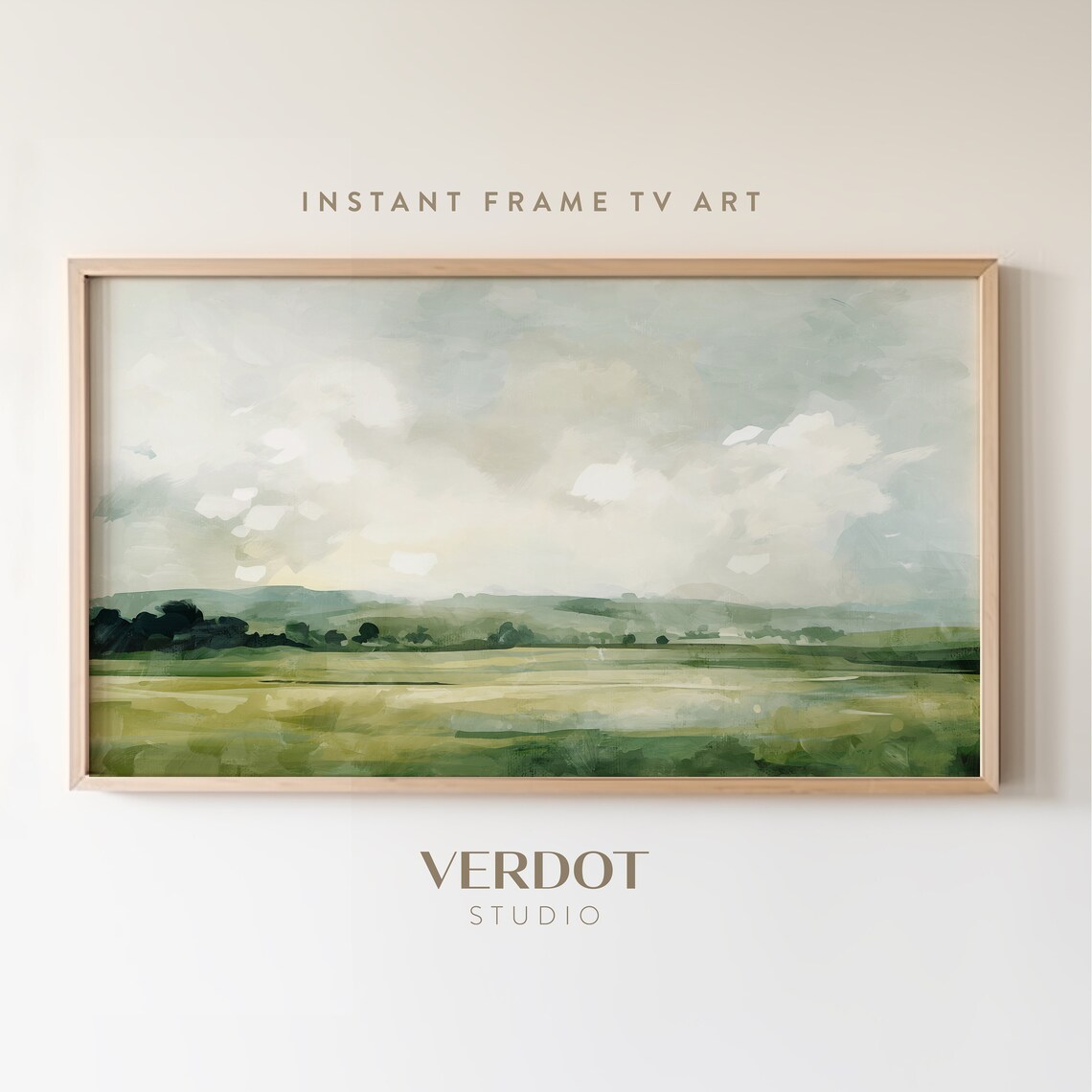 Abstract Landscape Art Print, Modern Farmhouse Scenery
