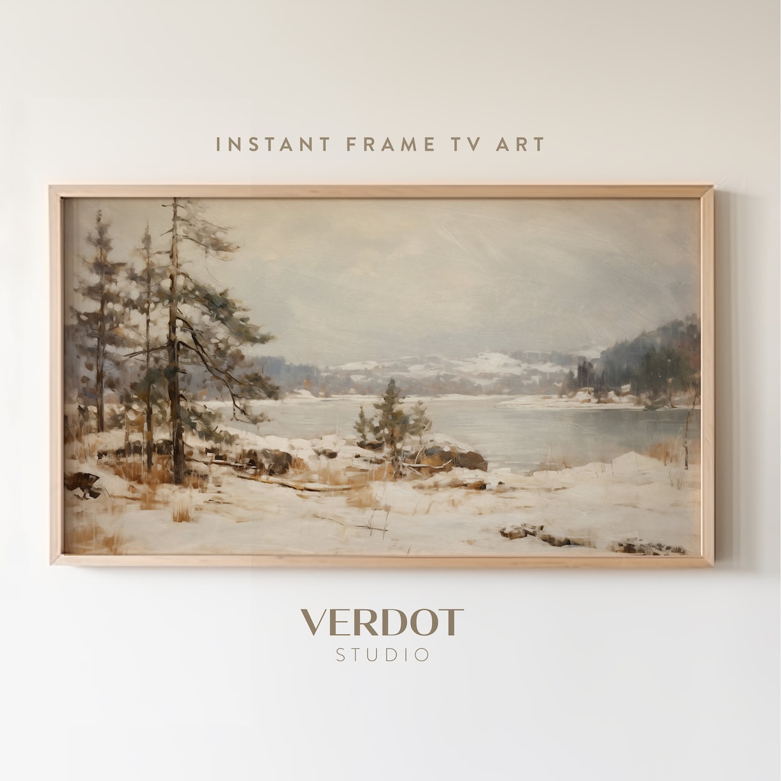 North Muskoka Winter Landscape Vintage Art Print