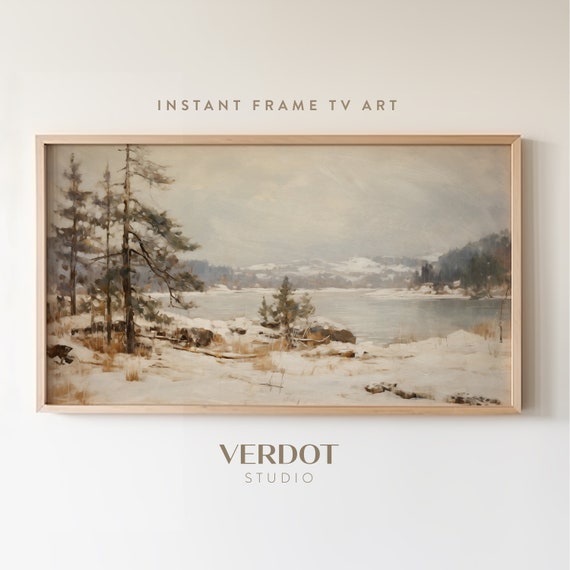 North Muskoka Winter Landscape Vintage Art Print