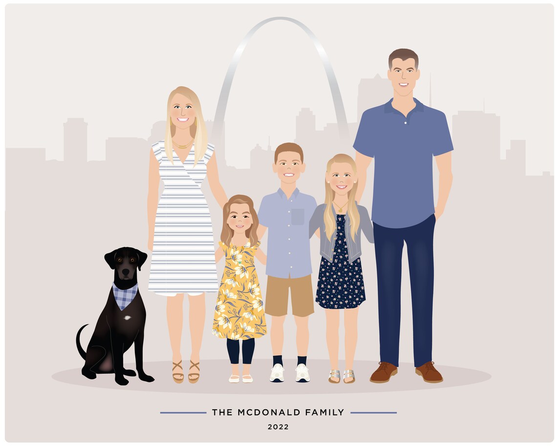 Custom Family Illustration - Add-On Person - Image 3