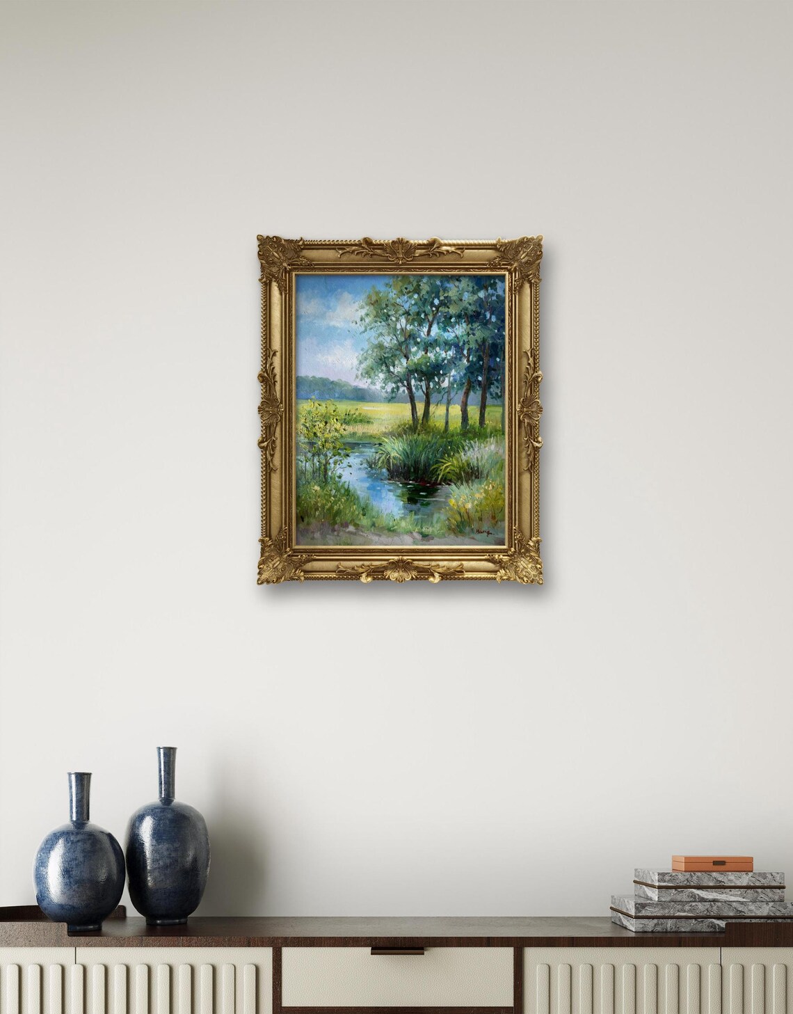 Original Oil Painting Landscape Natural Landscape Art Wild Landscape Painting Home Wall Art Landscape Painting On - Image 4