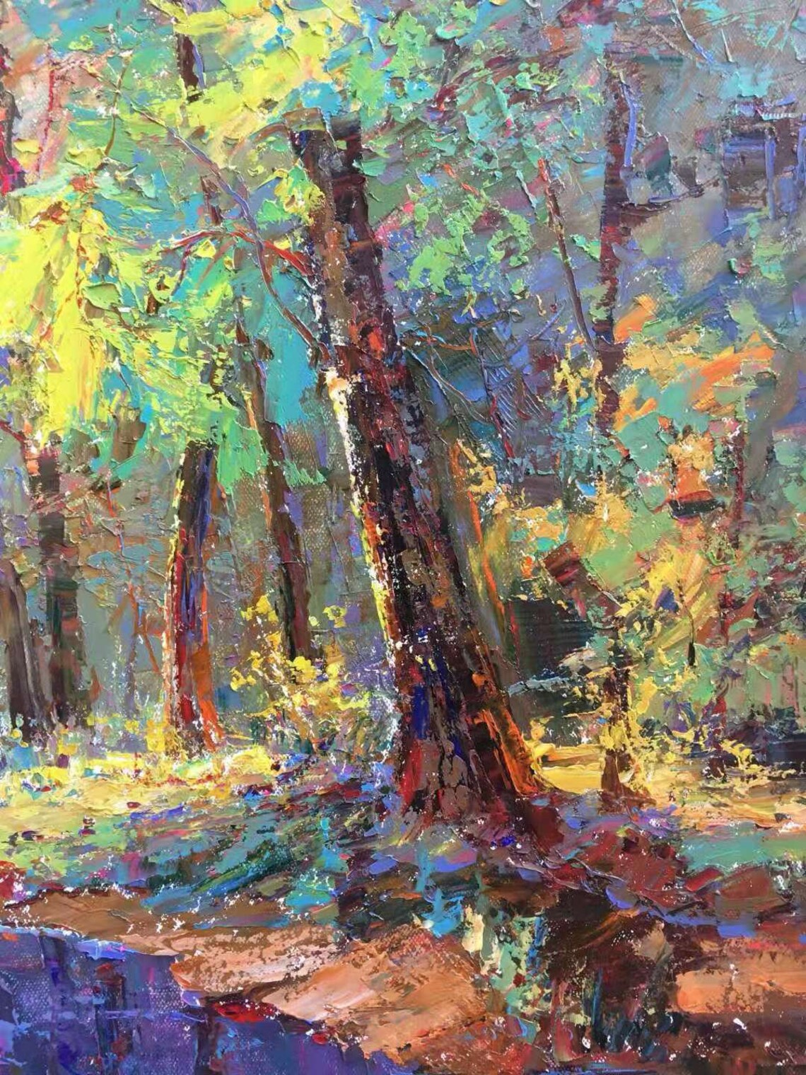 Impression Oil Painting Scenery Art Print - Image 3