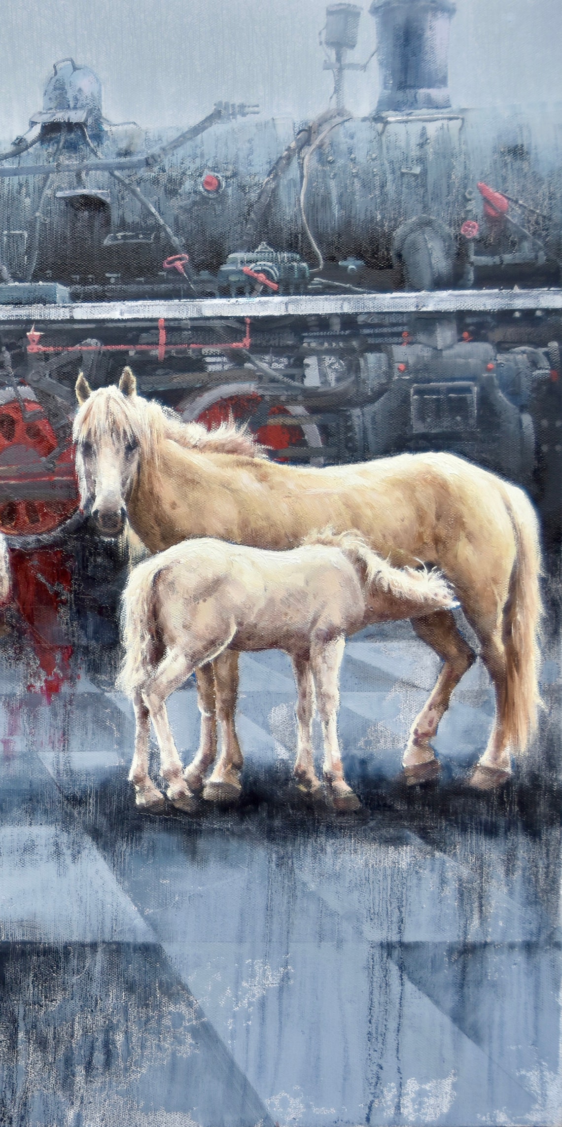 Oil Painting Original Contemporary Art Horse Painting Wall Art Oil On Horse Home Decoration Personality Gift - Image 4