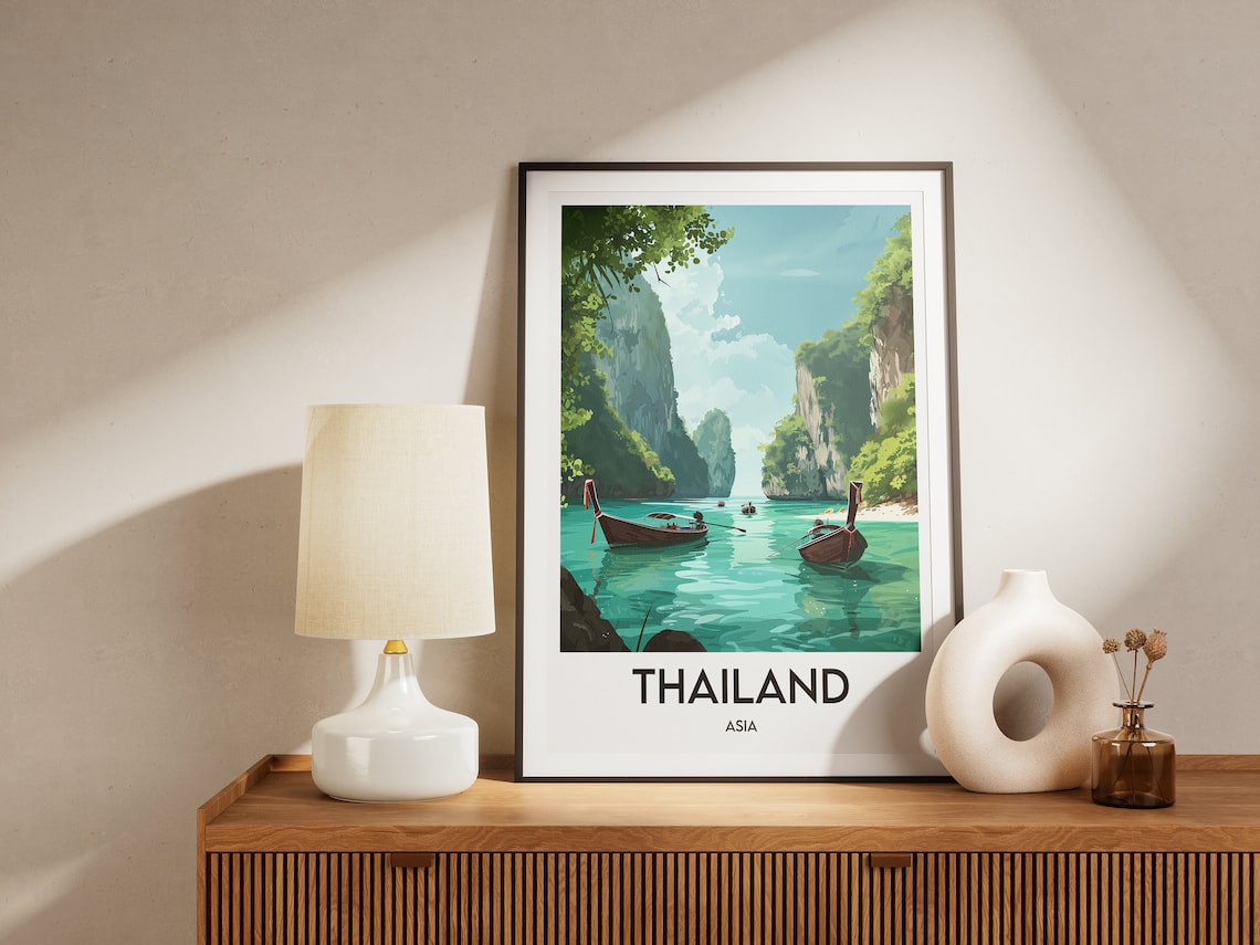 Thailand Travel Poster, Interior Decoration - Image 2