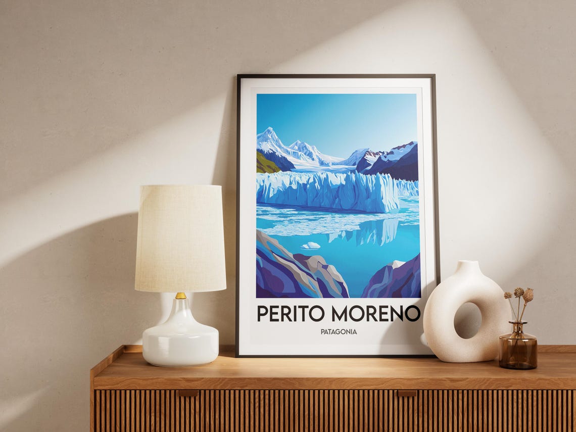 Perito Moreno Poster Print Argentina Chile Patagonia Print Illustration - Image 2