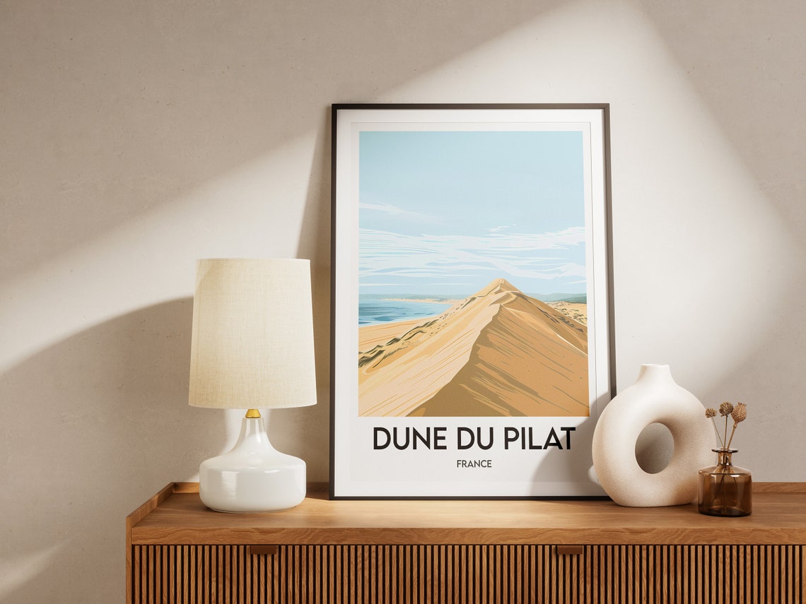 Dune du Pilat France Golden Sand Dune Atlantic Coastline Poster - Image 2