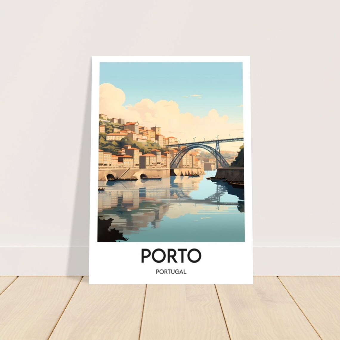 Porto Minimalist Travel Poster, Portugal Travel Print - Image 2
