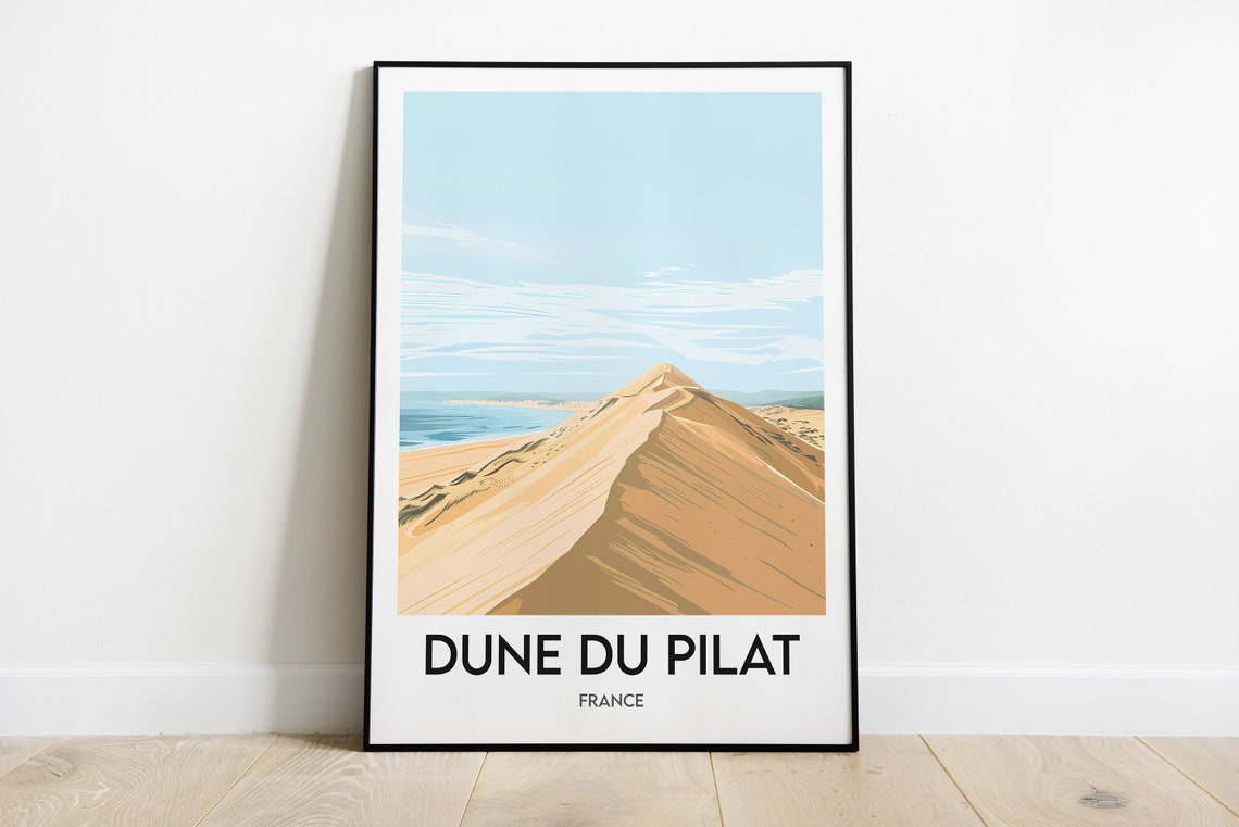 Dune du Pilat France Golden Sand Dune Atlantic Coastline Poster