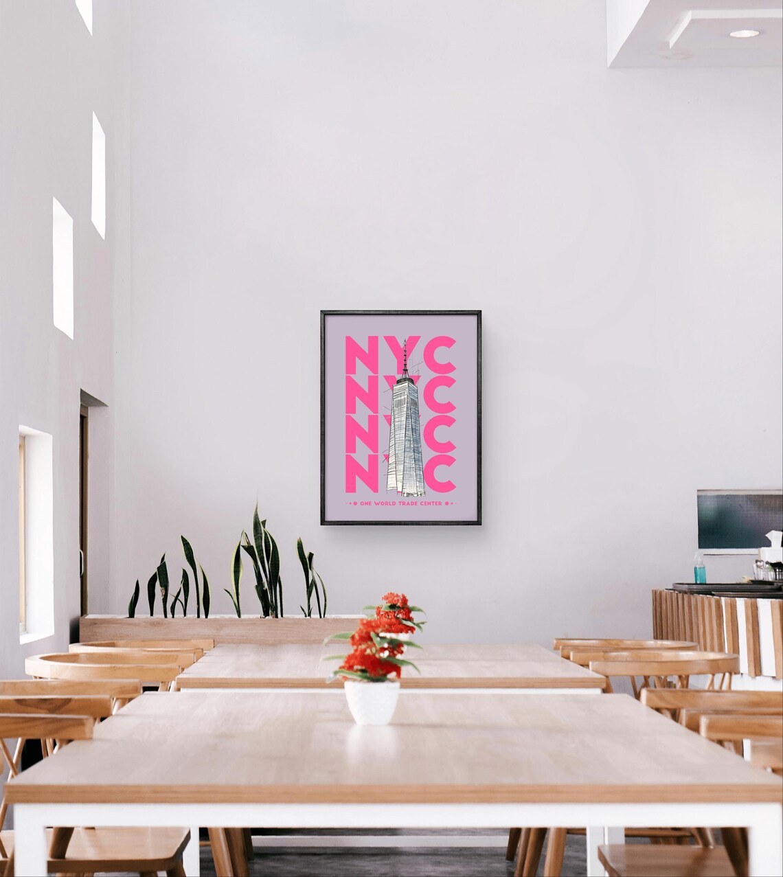 NYC Poster, One World Trade Center Skyline - Image 3