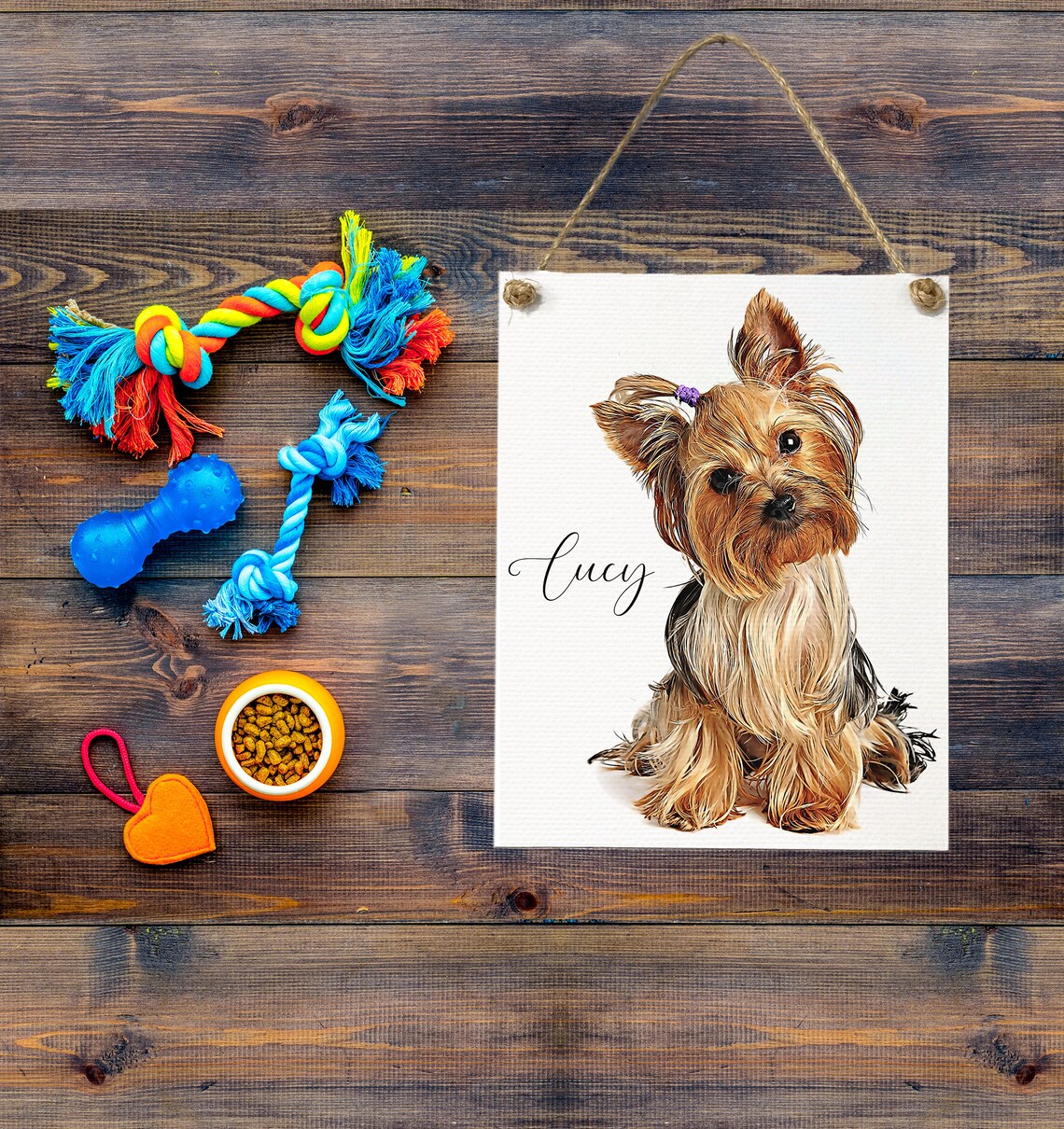 Custom Oil Pet Portrait, Pet Memorial Wall Art Print - Image 2