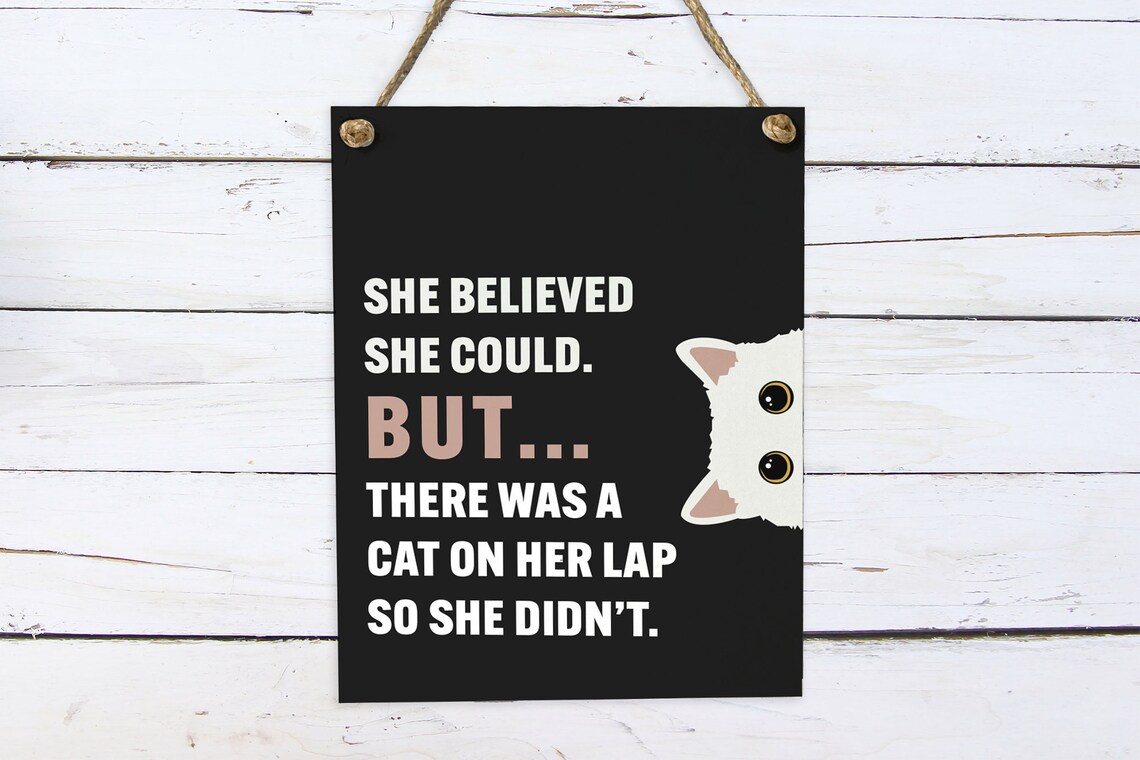 Inspirational Cat Quote, Pet Lover Wall Art Print - Image 2