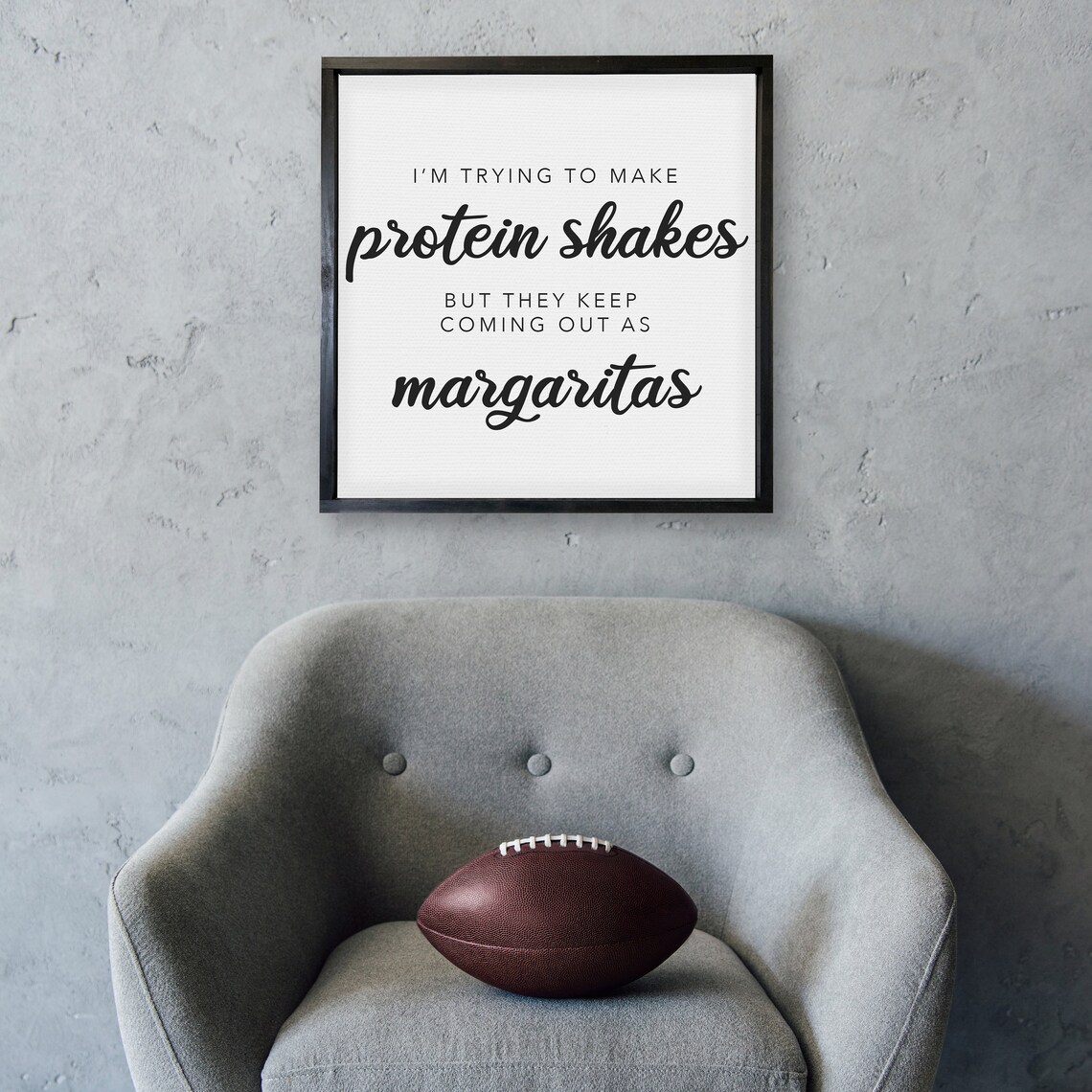 Trying To Make Protein Shakes Funny Bar Sign - Image 3