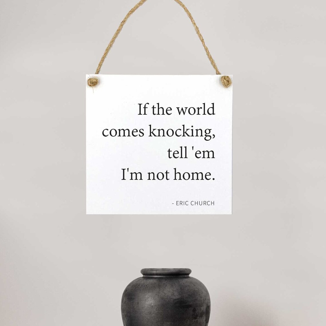 If The World Comes Knocking Funny Wall Decor Office Decor Framed Sign Unframed Or Rope Board - Image 2