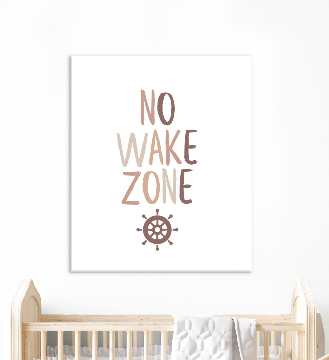No Wake Zone Nautical Nursery Art Print, Kids Decor - Image 3
