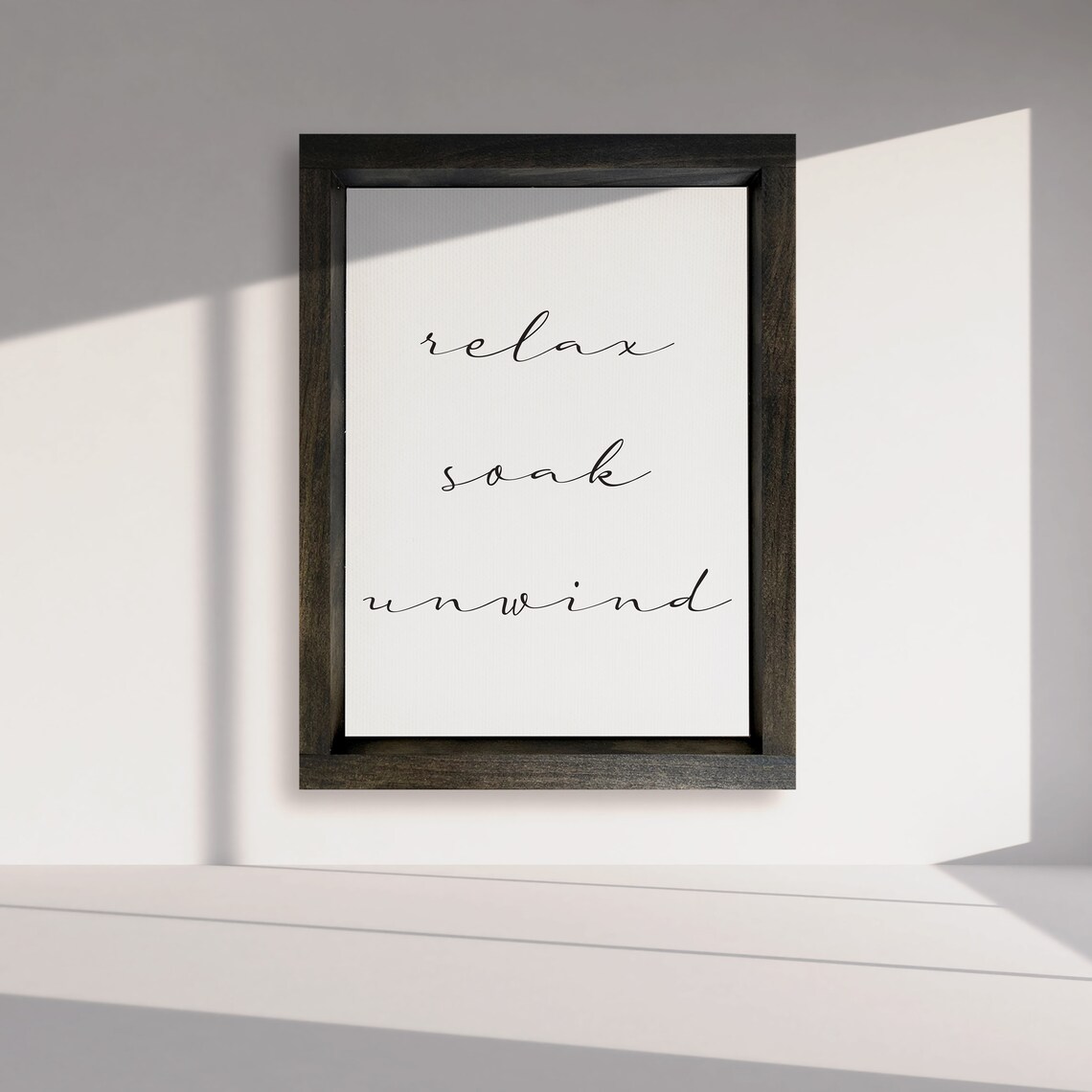 Relax Soak Unwind Bathroom Decor, Art Print - Image 2