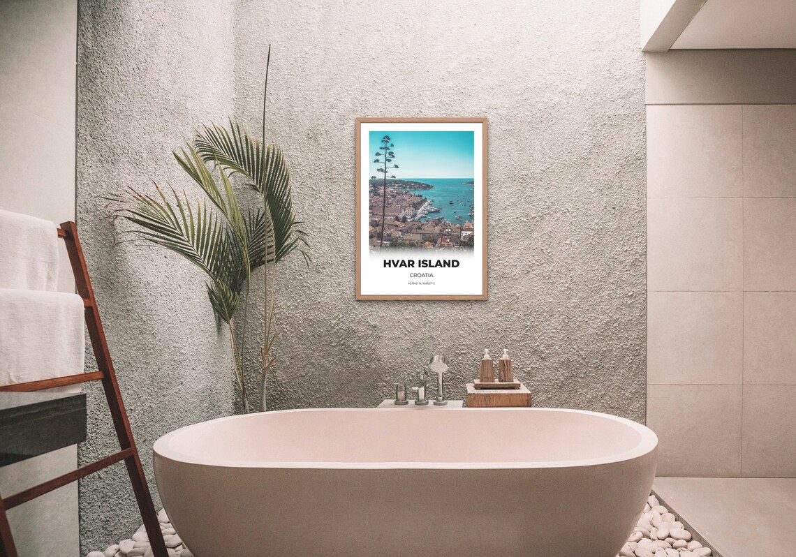 Croatia Travel Poster, Abstract Modern Wall Art - Image 3