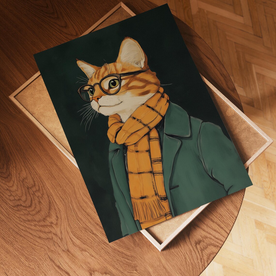 Stylish Cat Quirky Animal Illustration - Image 3