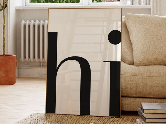 Hi Typography, Bold Scandinavian Style Decor