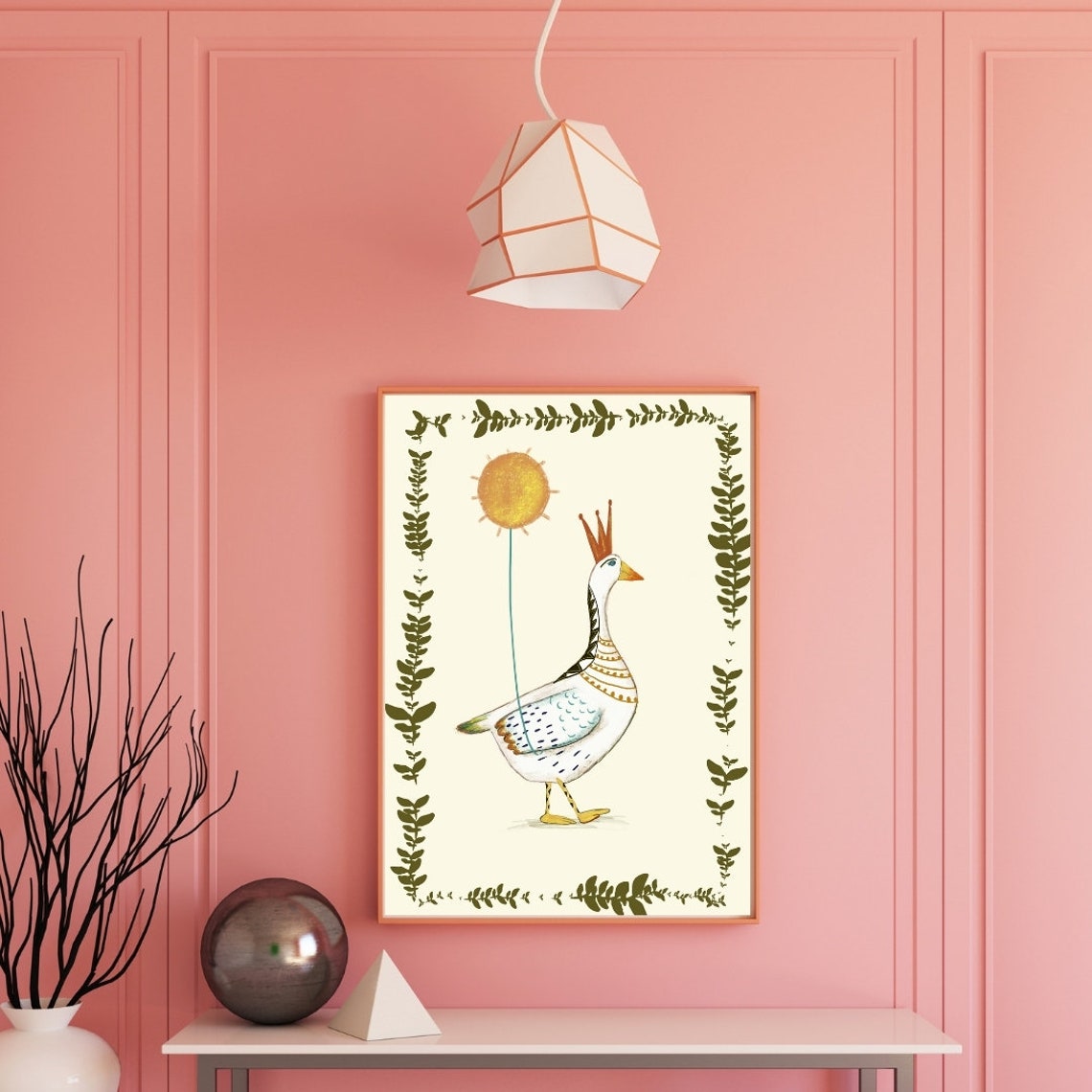 Cute Duck Print, Nursery Decor - Image 2