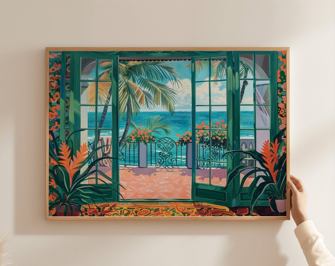 Window View Landscape - Tropical Paradise Seaside Escape