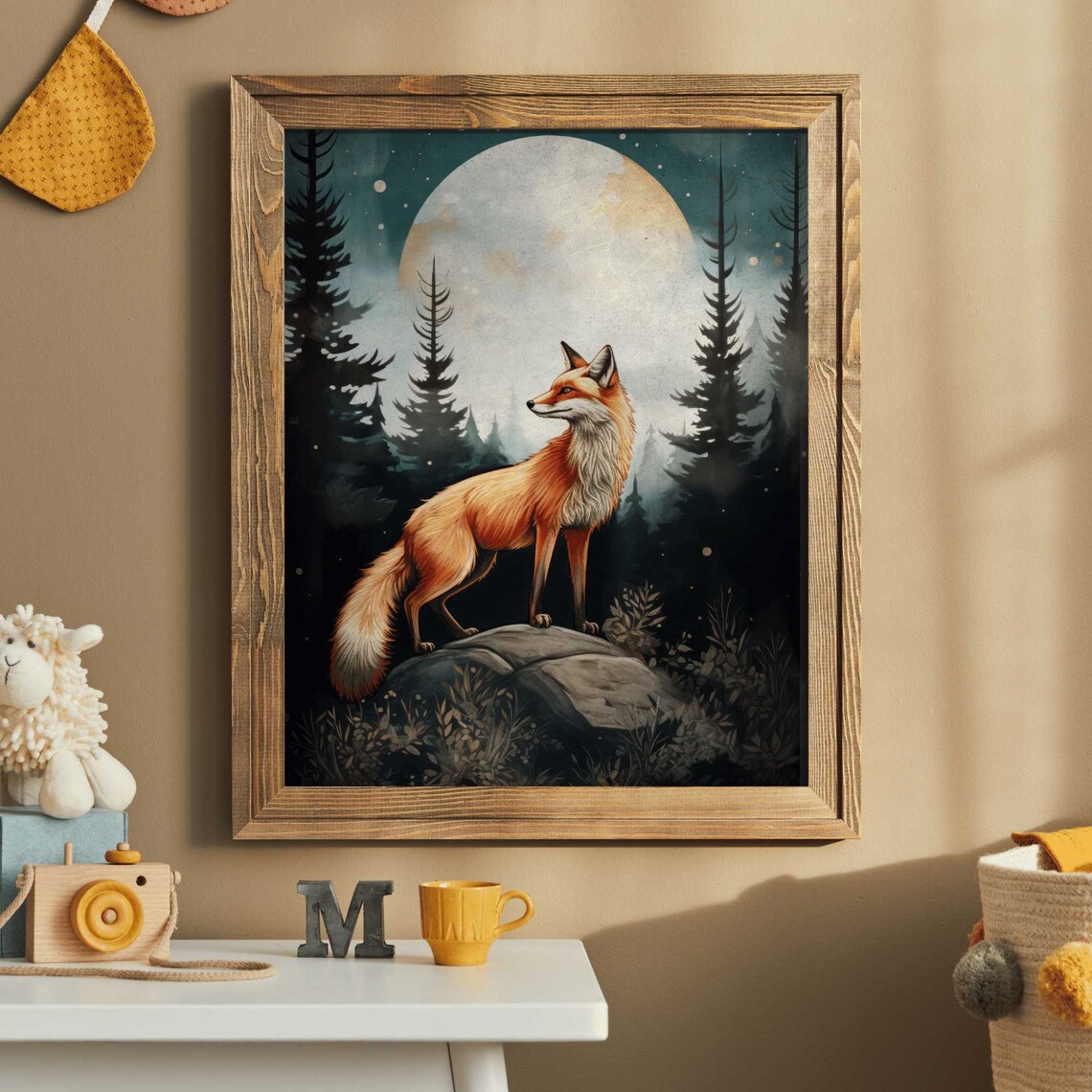 Fox Nursery Decor Watercolor Fox Art Print - Image 2