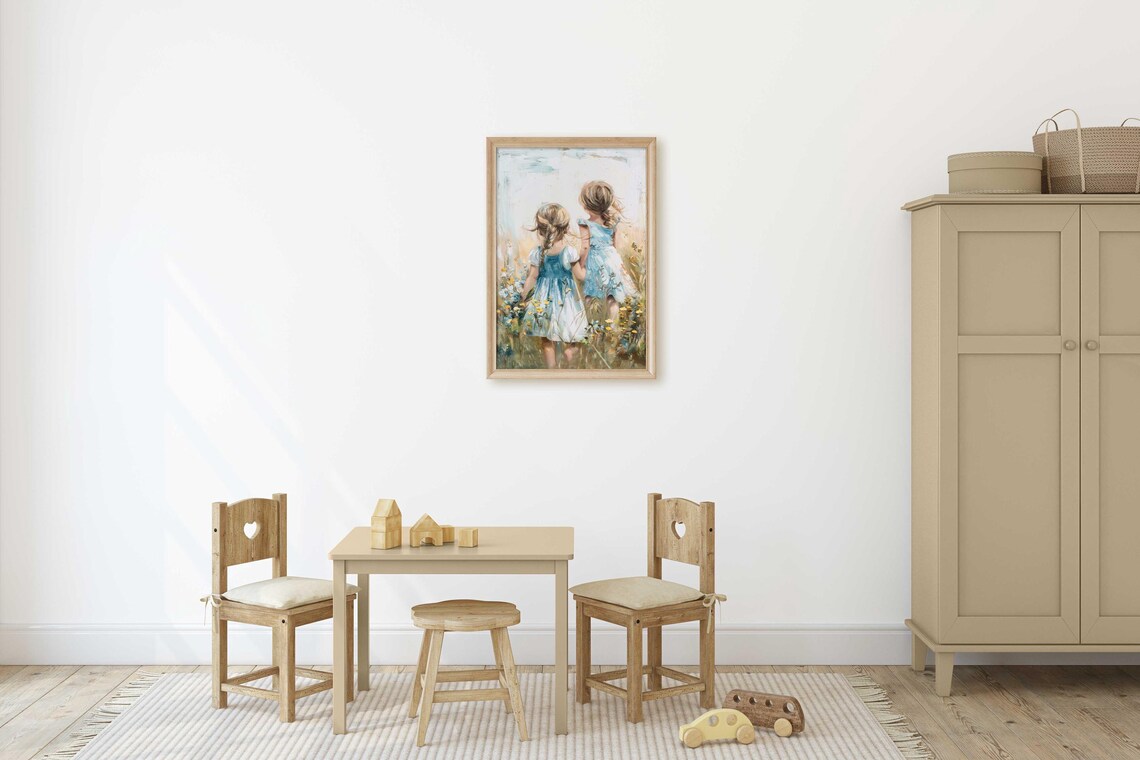 Sisterhood Wildflower Art Print, Girl Room Decor - Image 2