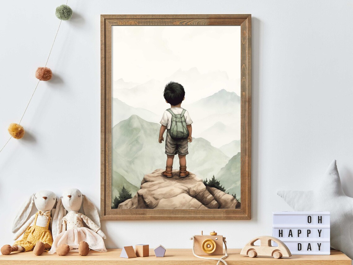 Adventure Nursery Decor, Nature Wall Art Print
