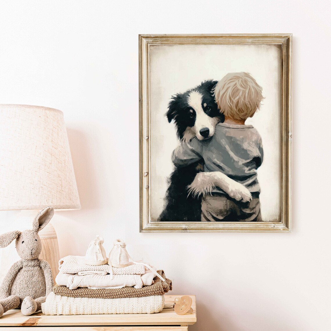 Border Collie Nursery Decor Art Print, Dog Art - Image 2