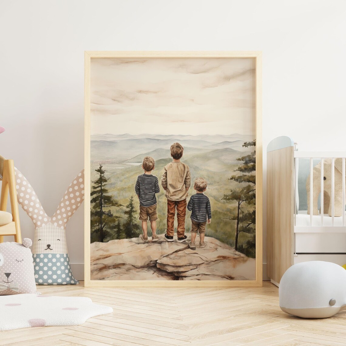 Brother Room Decor, Three Brothers Art Print - Image 2