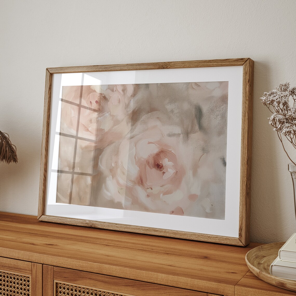 Pink Floral Painting, Vintage Flower Art Print - Image 4