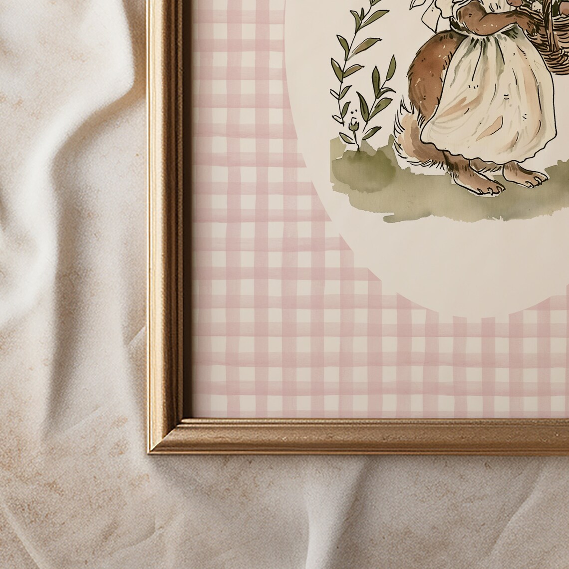 Rabbit Nursery Print, Vintage Style Nursery Decor - Image 3