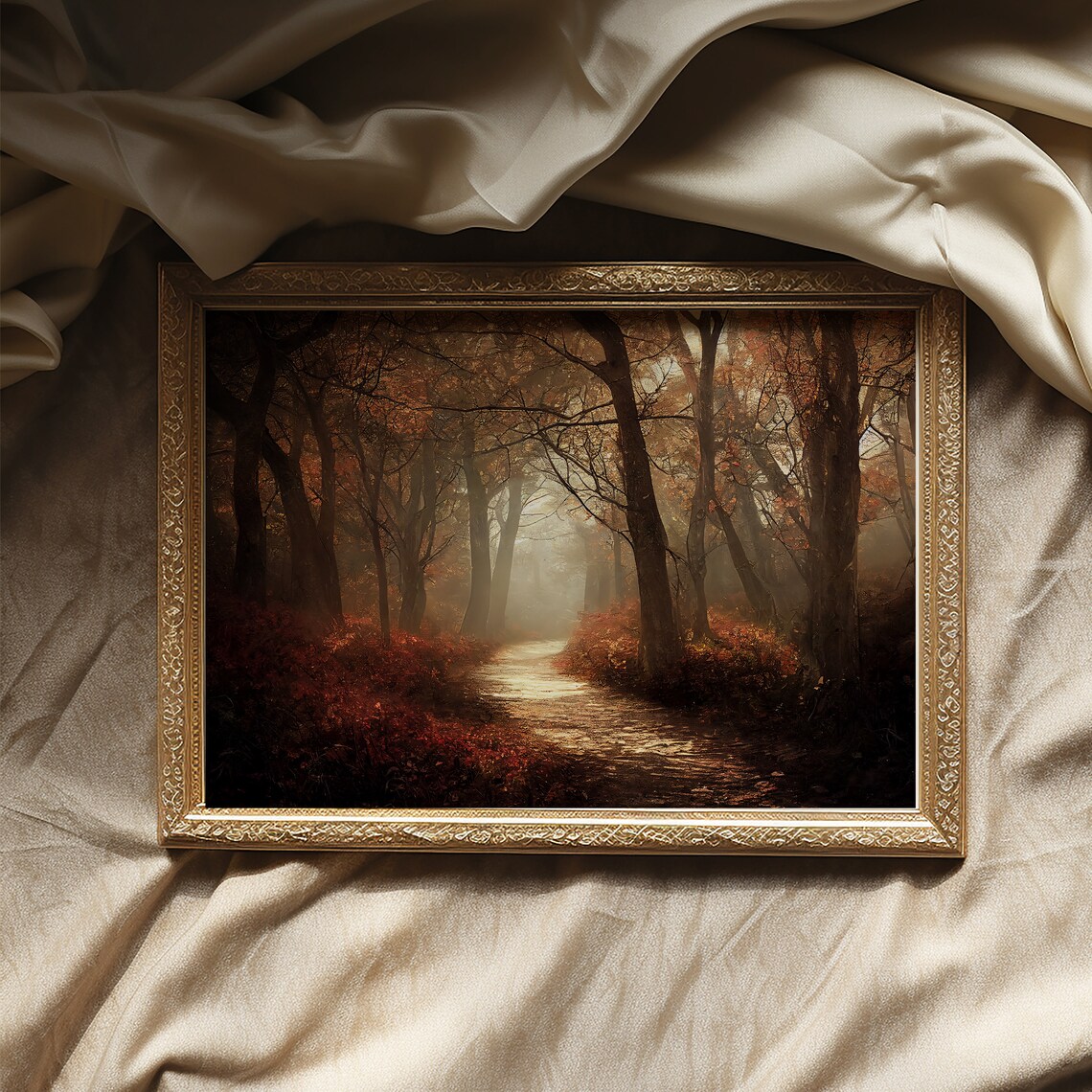 Fall Landscape Art Print, Autumn Forest Decor - Image 2
