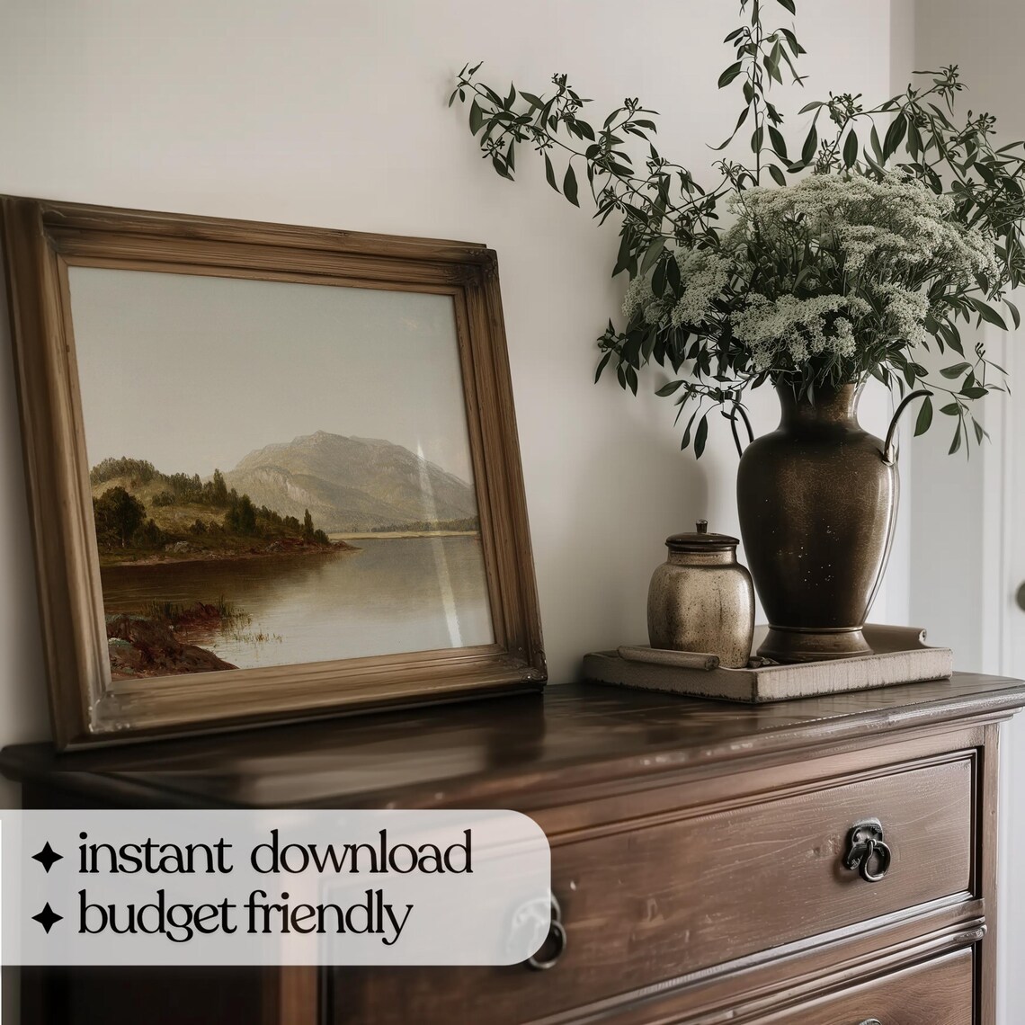 Autumn Landscape Vintage Rustic Country Art Print - Image 5