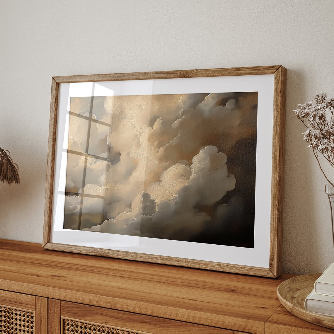 Moody Cloud Study Vintage Wall Art Print - Image 5