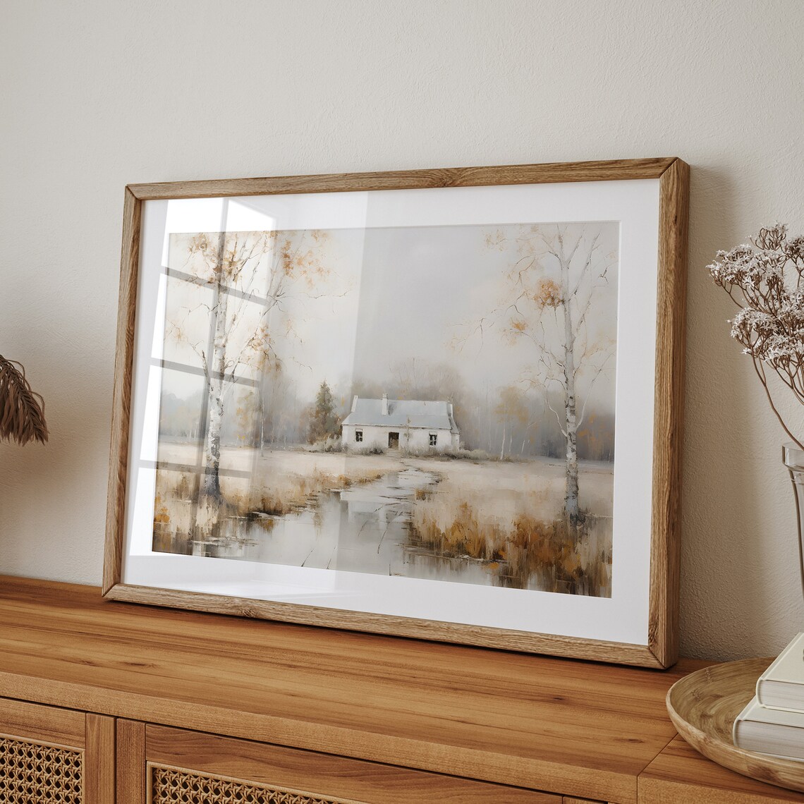 Fall Print Farmhouse Autumn Landscape Art Print - Image 4