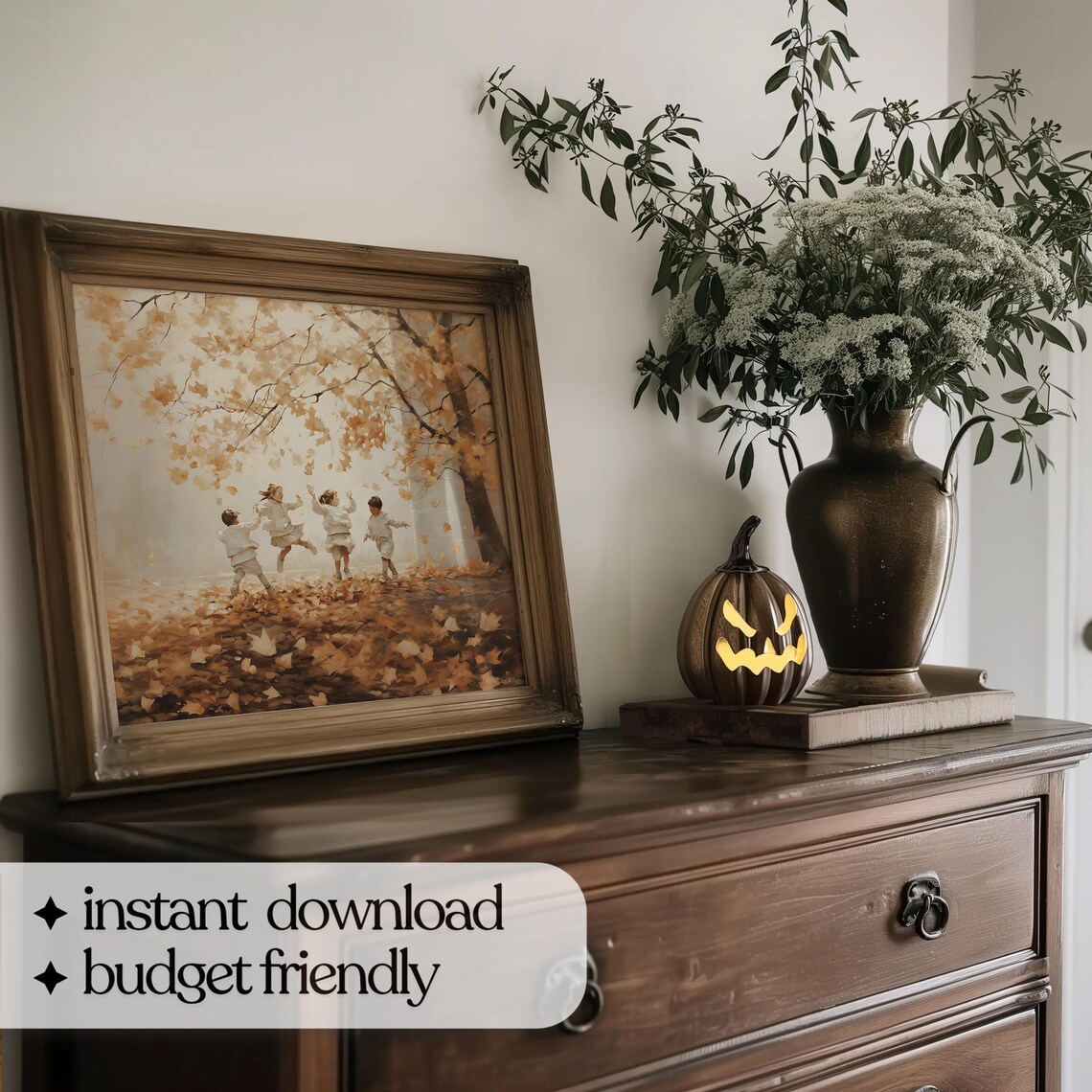 Autumn Leaves Vintage Style Fall Art Print - Image 5