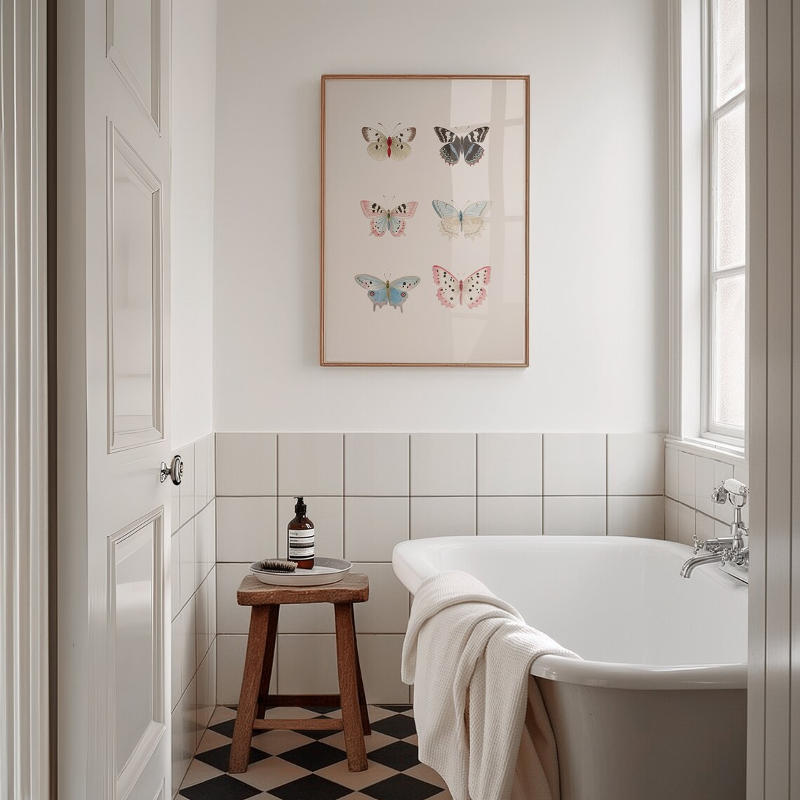 Butterfly Illustration Print, Light Academia Wall Art - Image 3