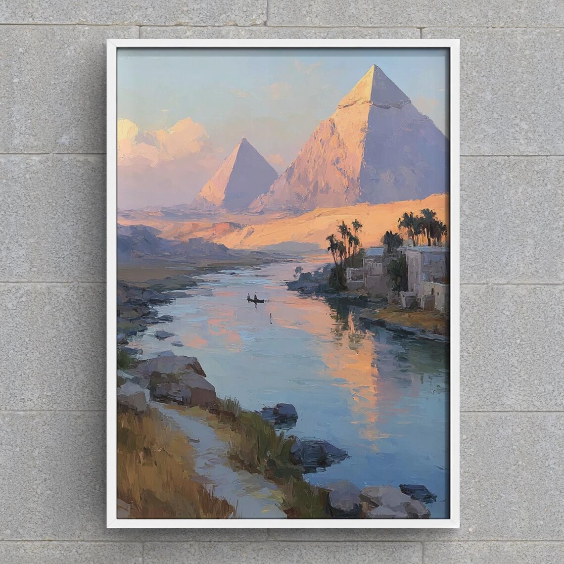 Ancient Egypt Wall Art Painting, Home Decor Print