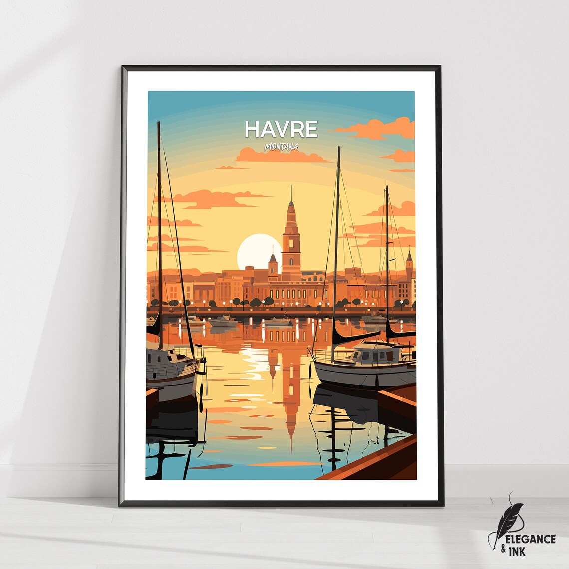 Havre Printhavre Travel Posterhavre Artworkhavre Canvashavre Vintage Arthavre Home Decorhavre Paintinghavre Birthday Gift