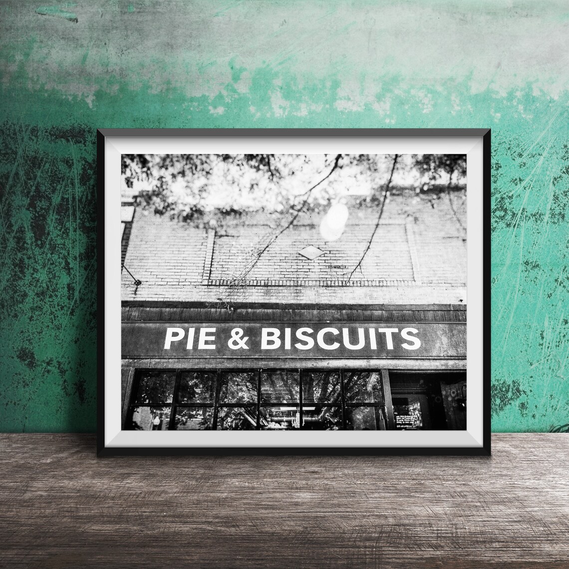 Pie And Biscuits Sign, Modern Kitchen Wall Art Print - Image 2