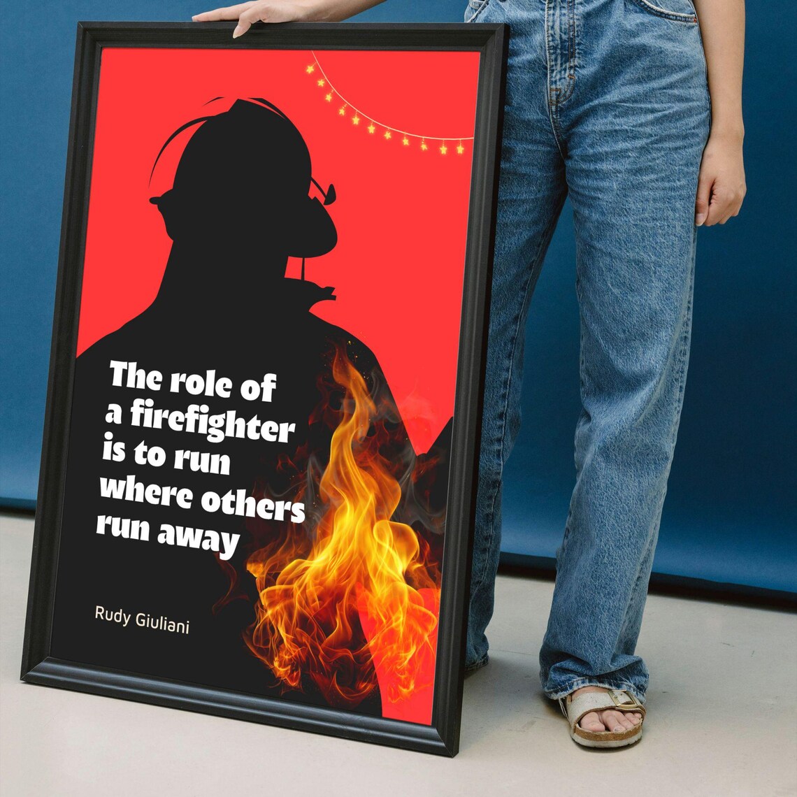 Firefighter Quotes, Fire Department Poster - Image 3